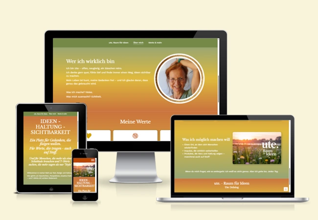 Website ute. - Raum für Ideen Website ute. - Raum für Ideen