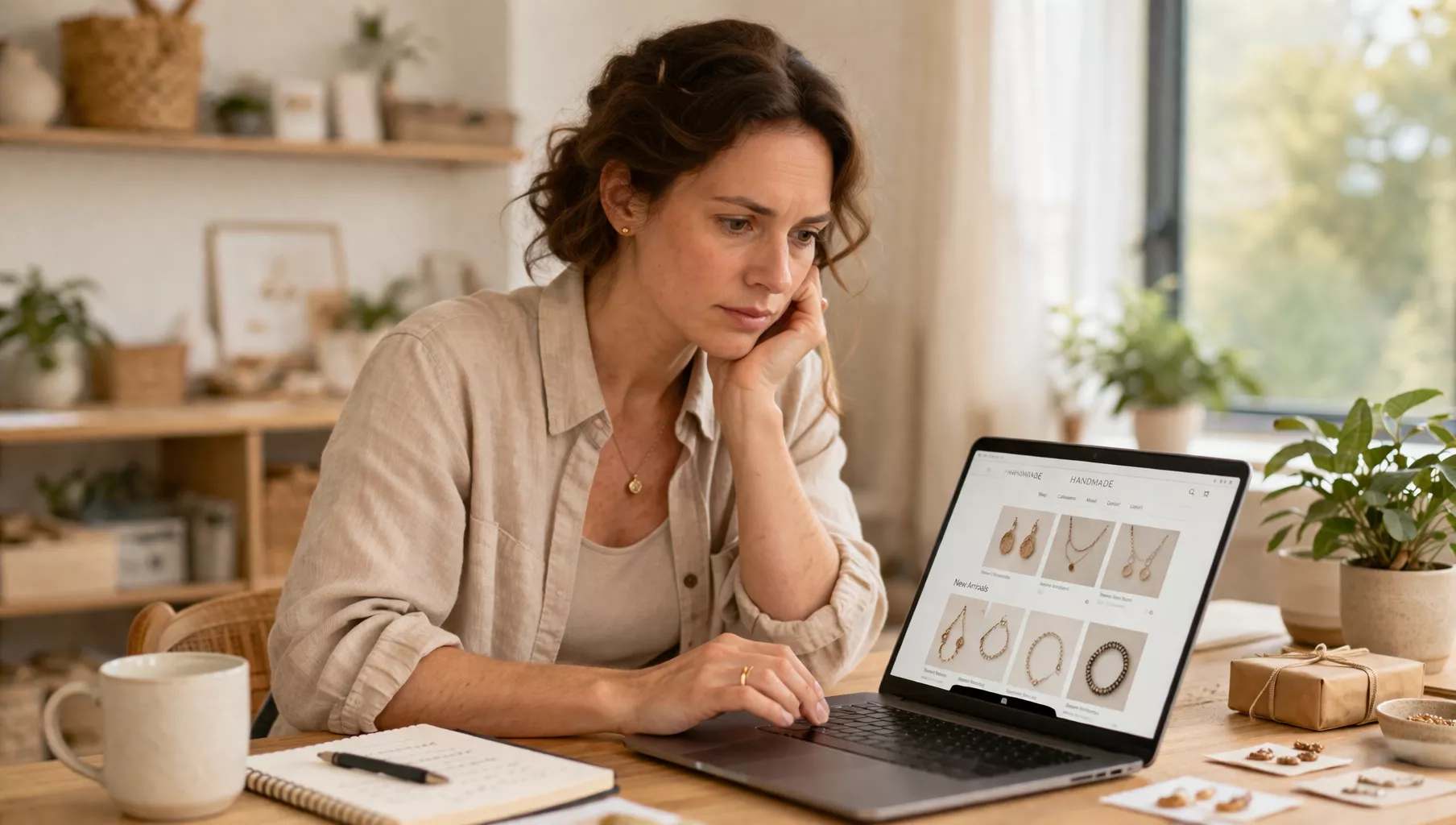 Unternehmerin verkauft nichts über ihren Shop