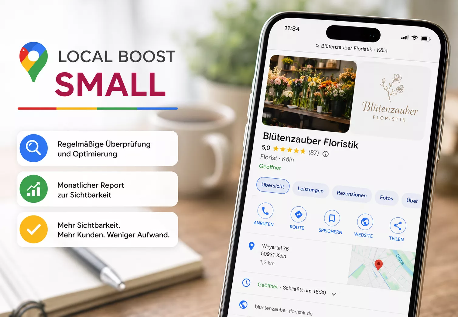 Local Boost Small – Google Business Profil Betreuung
