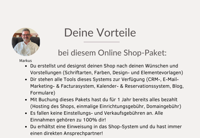 Vorteile deines eigenen Online Shops