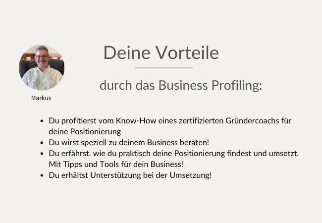 Vorteile Business Profiling